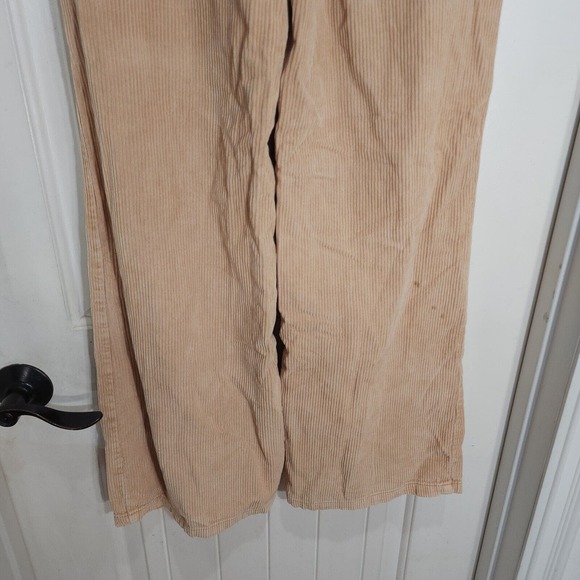 BDG High & Wide Corduroy Pants Womens 24 Light Brown 100% Cotton Pockets Zip - Picture 6 of 13